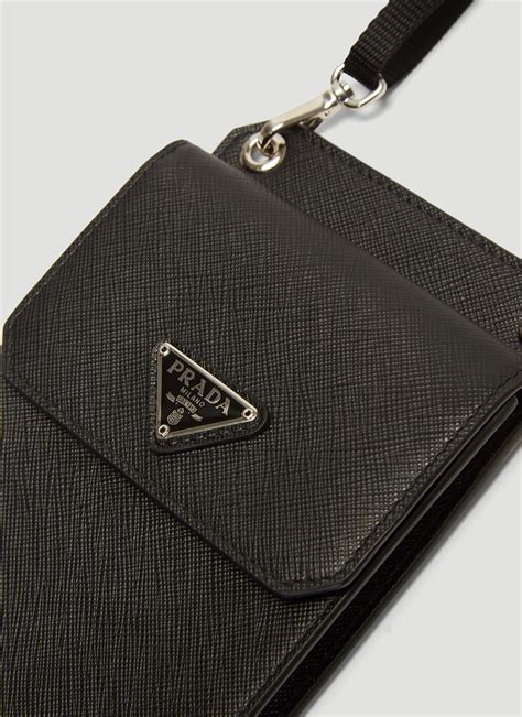 prada mini phone bag|Prada cell phone saffiano case.